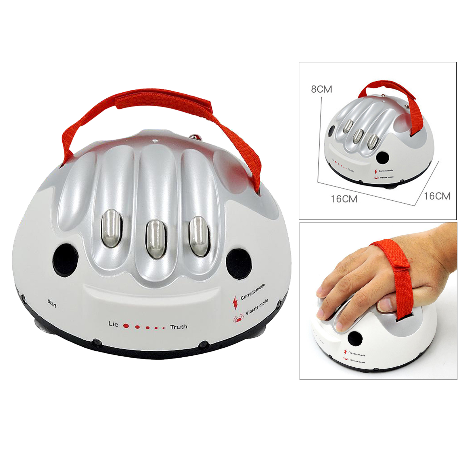 Polygraph Test Tricky Funny Adjustable Adult Micro  Lie Detector Party Game Kids Adults Play Toys