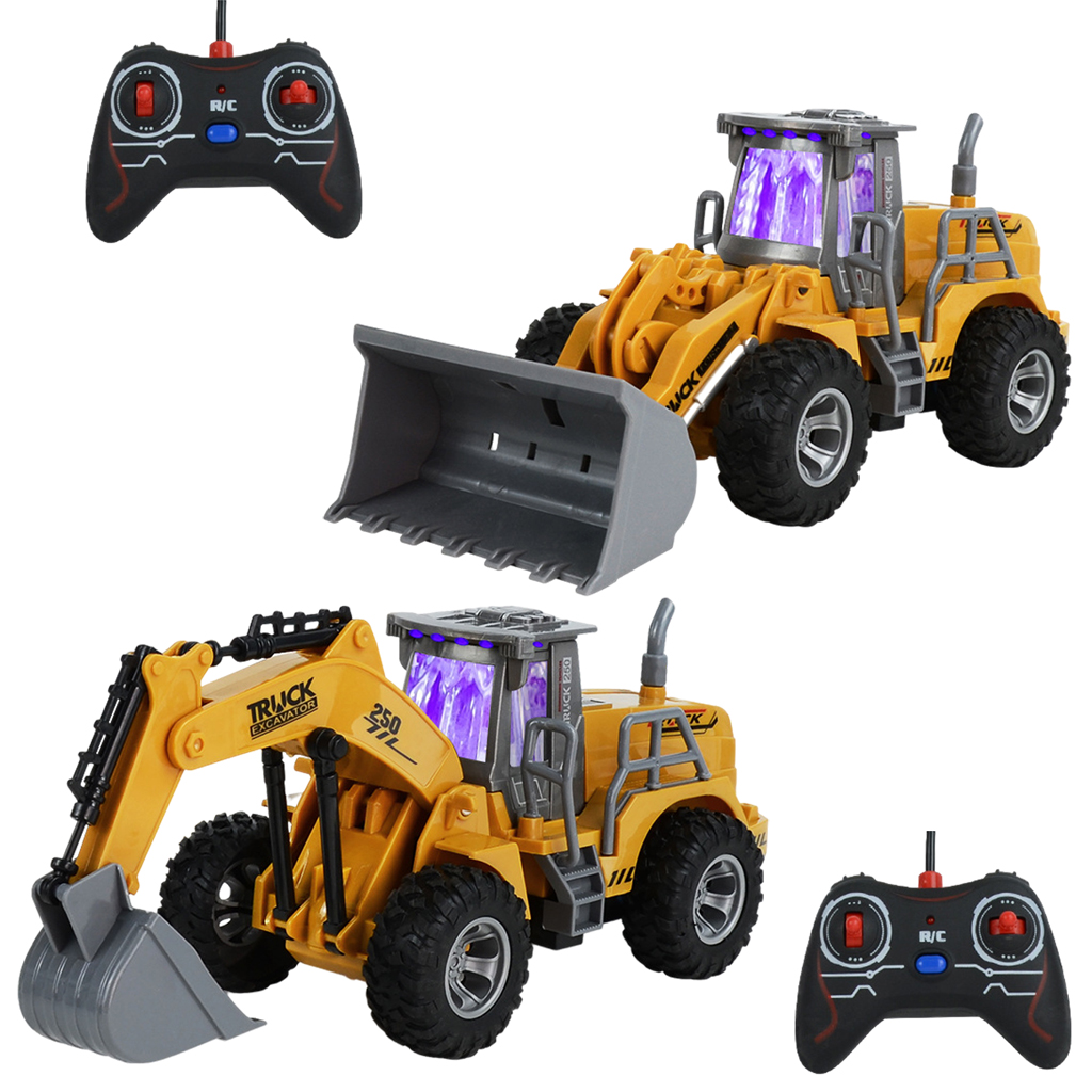 Mini Rc Engineering Vehicle 5ch W Lights With Heavy Tires Kids Toys Birthday Gifts For Boys Rc Trucks Aliexpress