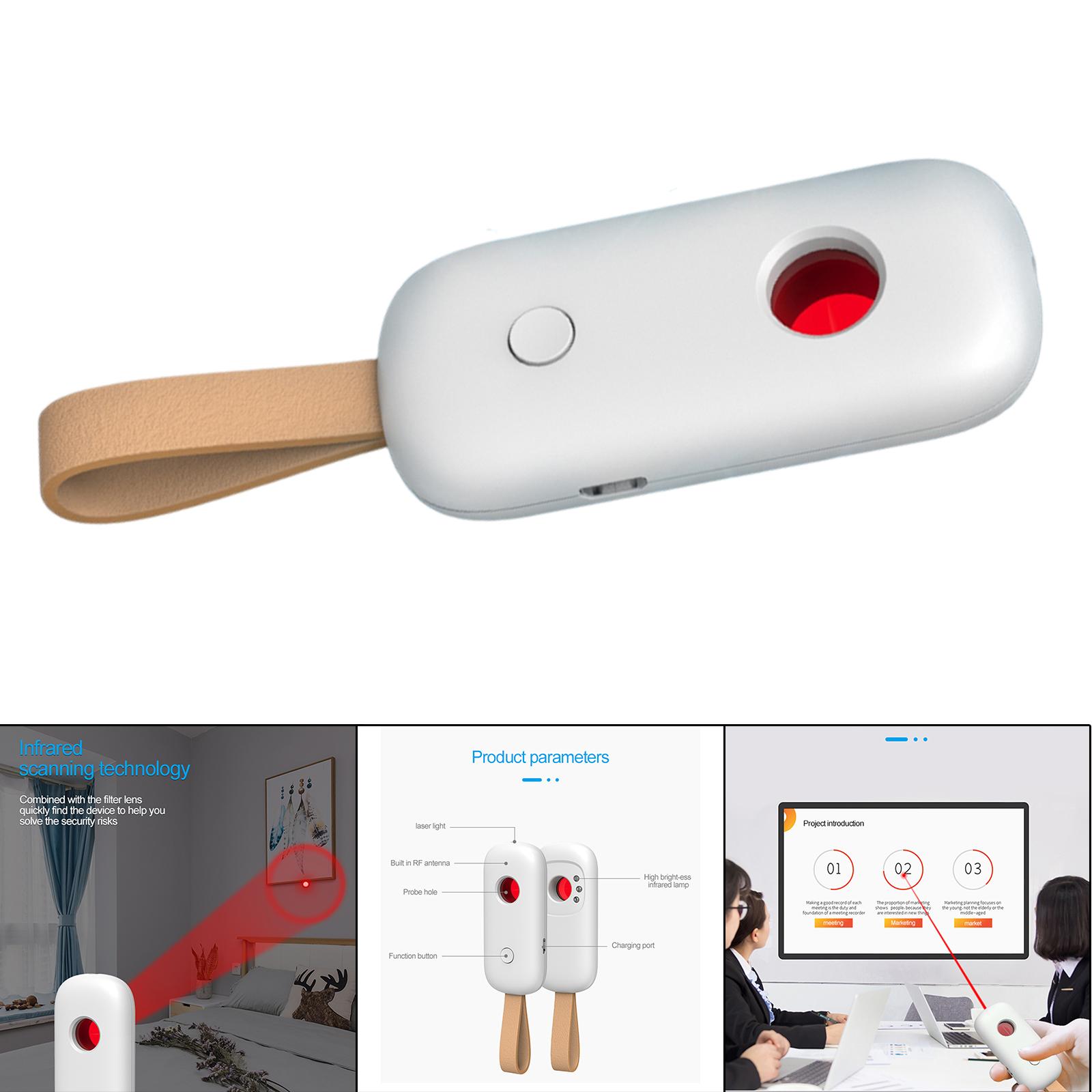 Bug Detectors Full-Range Portable Wireless RF Signal Scanner Eavedropping Device Finder for RF Signal GSM GPS Tracker