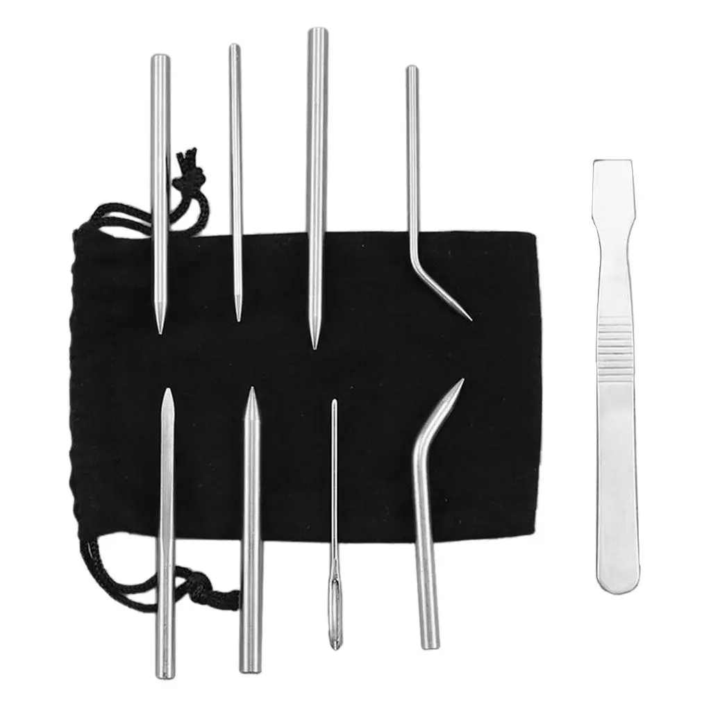 9-piece Paracord FID  Set, Paracord Sewing Set Made of Stainless Steel for Paracord