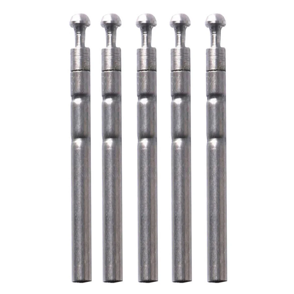 5pcs Durable Stainless Steel Rod Top Swivel Rotating  Terminal Tackle