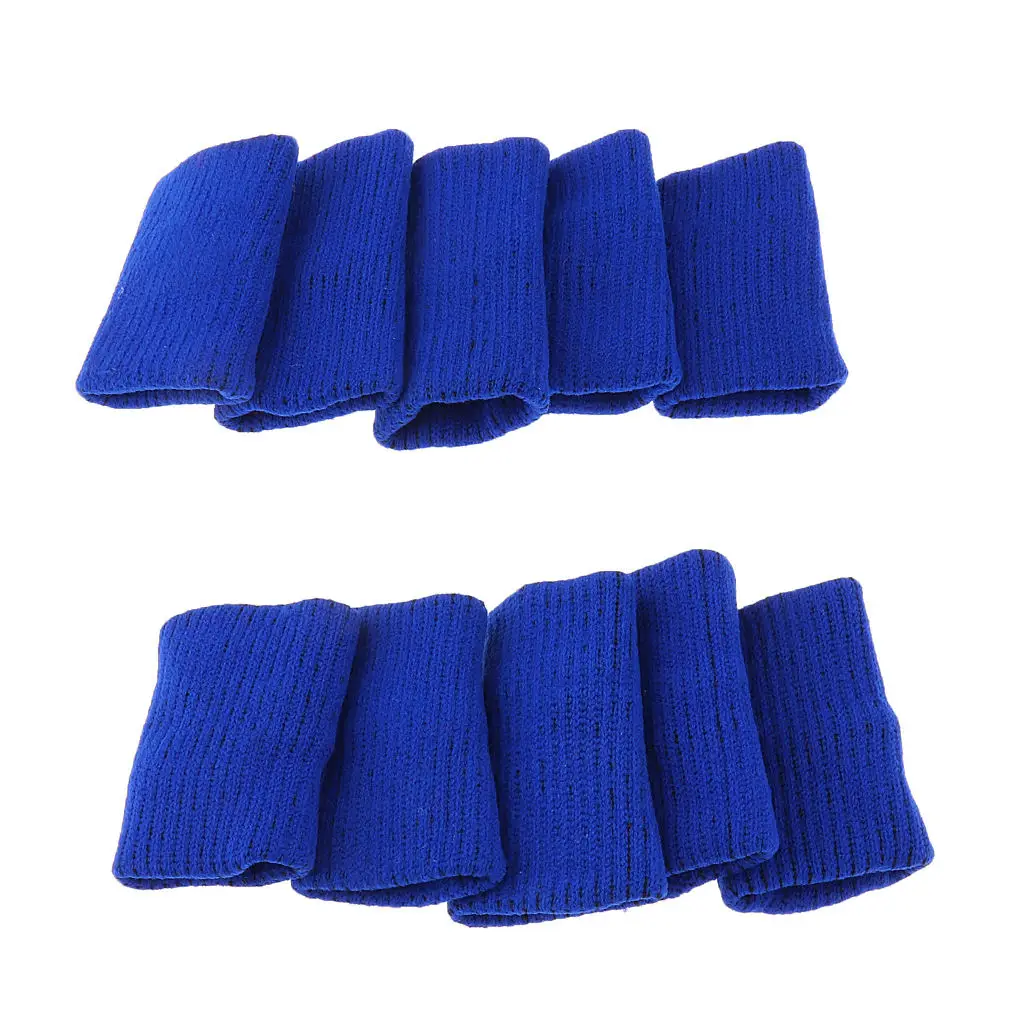 10 Pieces Protect Basketball Support Finger Protective Sleeves