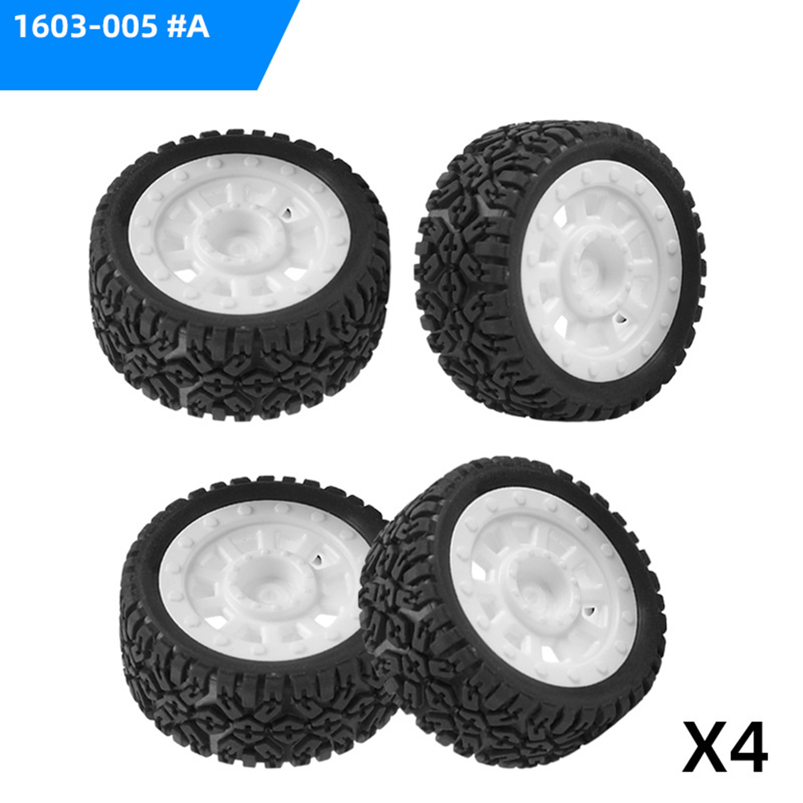 4pcs/set Flat Running Whee & Tires for SG-1603 SG-1604 Racing Truck DIY Part