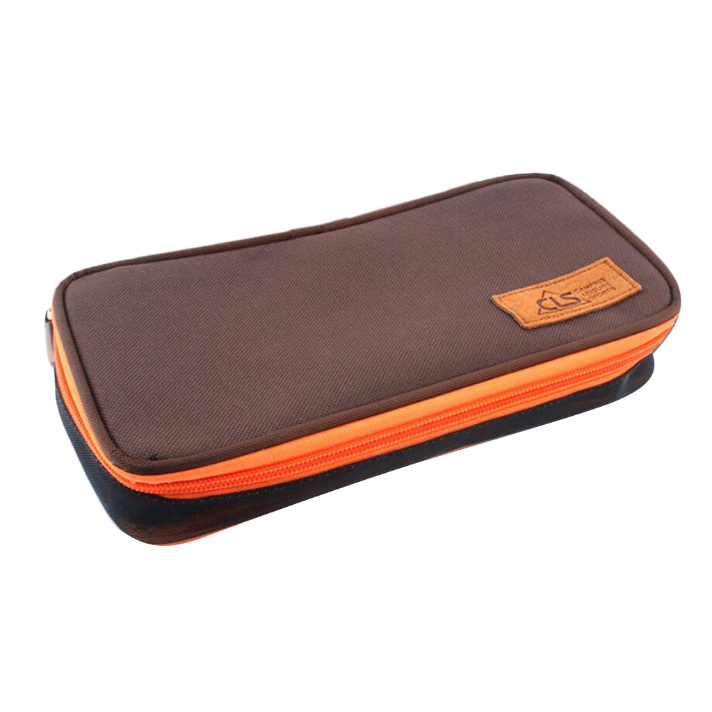 Cutlery Storage Case Zipper Bag Container Holder for Camping, Hiking, Travel -