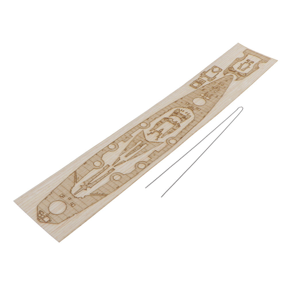 1/700 German Bismarck  Wood Deck w/ Metal Chain Upgrade Accs