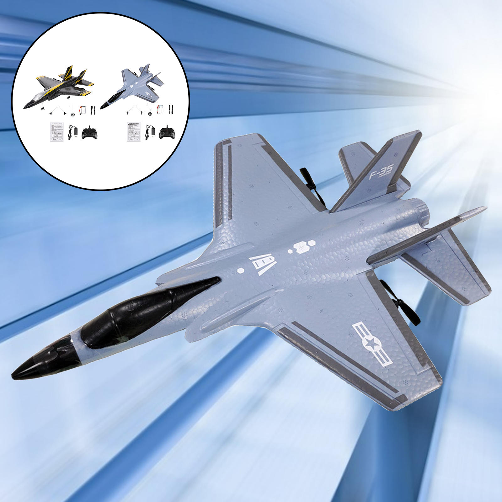 RC Airplane RC Aircraft 2.4G Remote Control Foam Glider Wireless Fixed Wing Air Plane Toys for Kids Adult