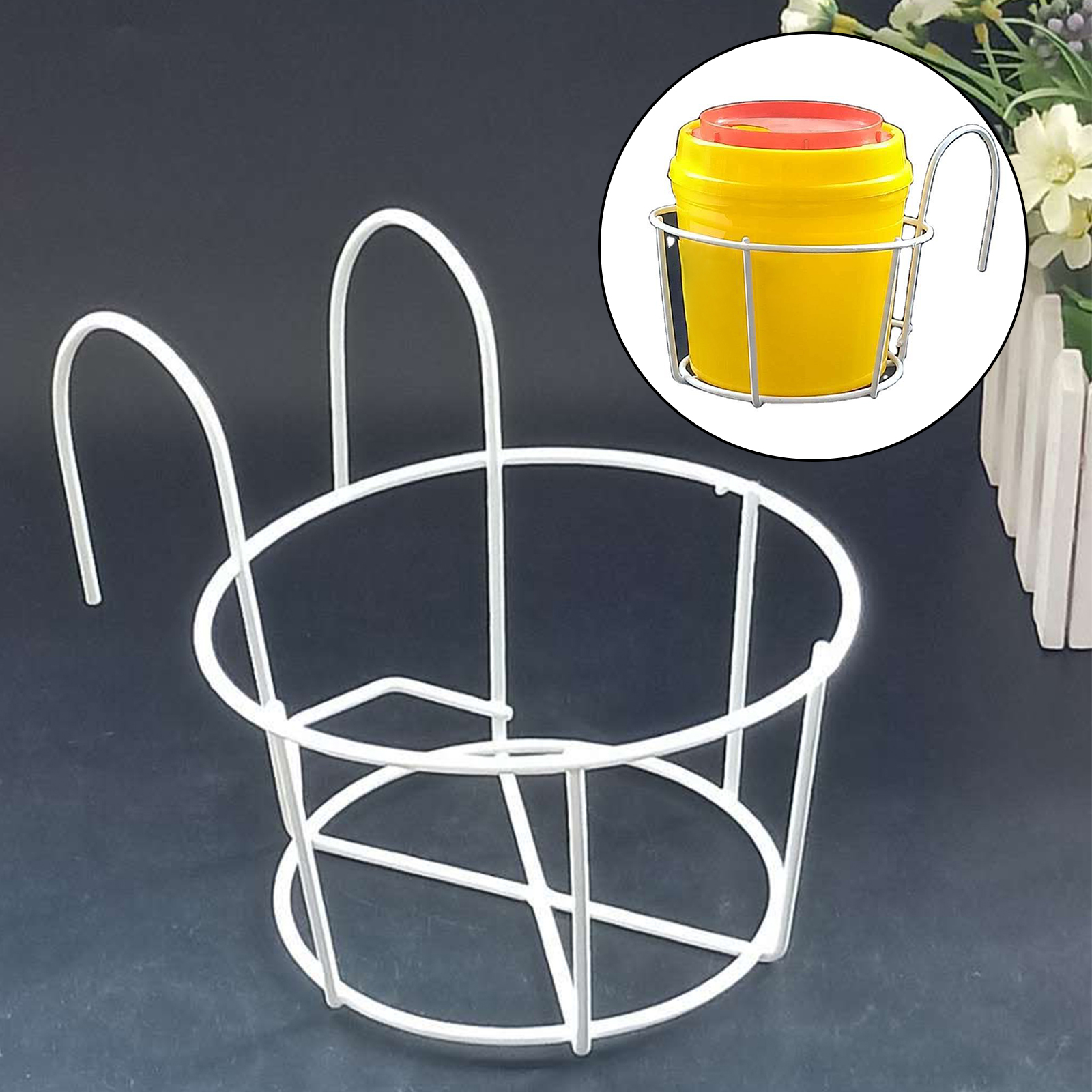 Easy to Use Metal  Hanging Rack for Hanging on Balconies, Railings, Fences And Decks, Rust Proof And Smooth Surface
