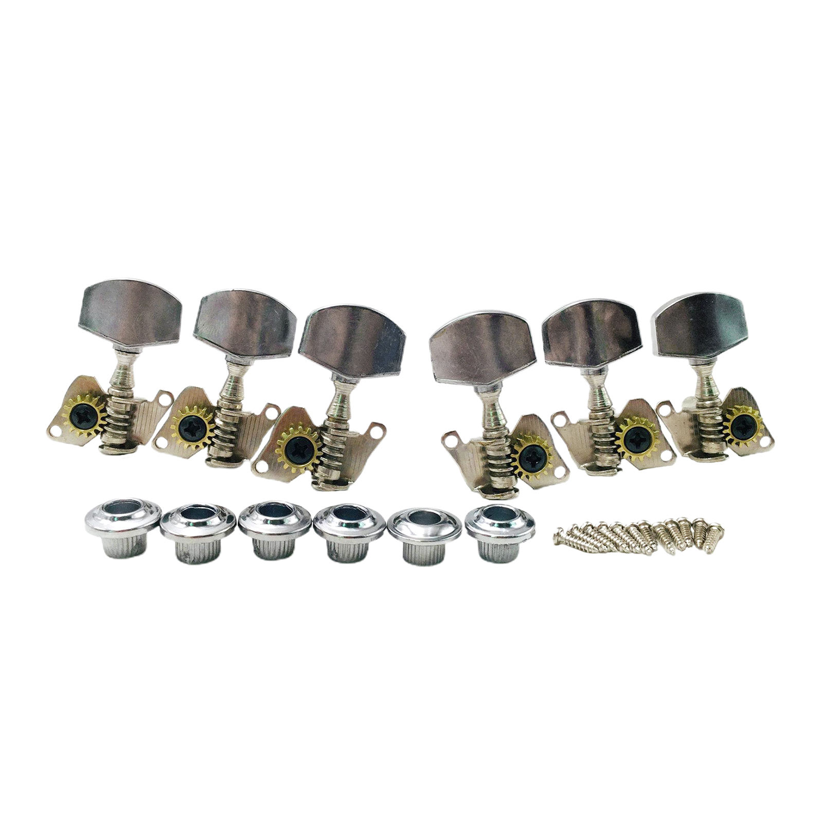 6pc/set Acoustic Guitar Tuning Keys Pegs Open Gear Fine Finish Replacement