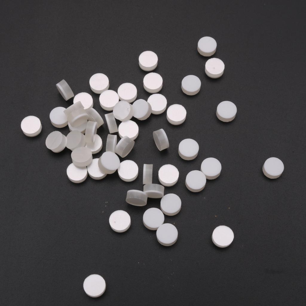 Pack of 50pcs Guitar Fingerboard Acrylic Dot Fret Marker Inlay 6mm Diameter 2.5mm Thickness Black/White