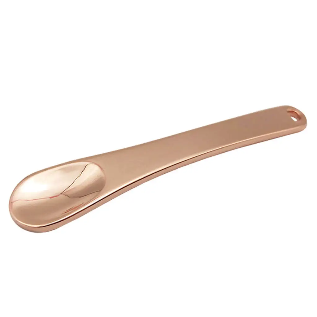 Mini Spoon ,1Piece Zinc Alloy Compact Makeup Spatula ,Beauty Scoop for Lotions Cosmetic Mixing Face Mask Beauty