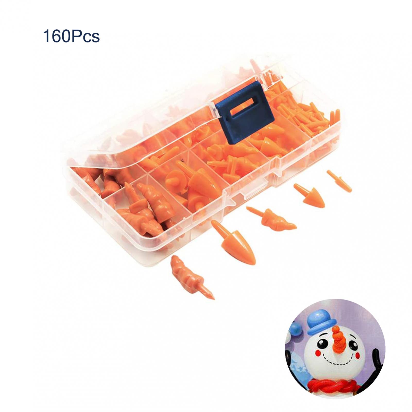 200Pcs Pin The Nose On The Snowman Christmas Game - Snowman Noses Christmas