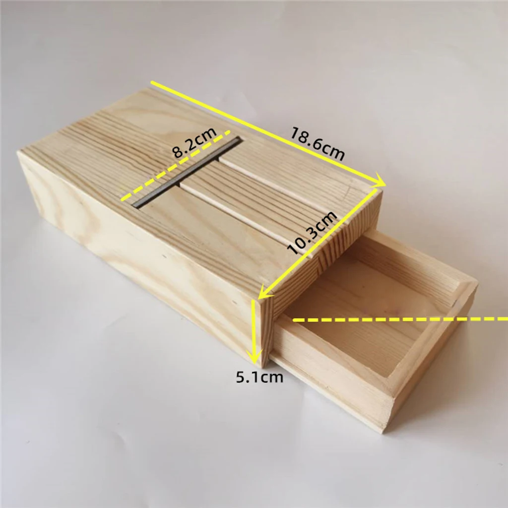 Wooden Candles Soap Loaf Cutter Beveler Planer Cutting Tool with Tray for Handmade DIY Soap Candle Making