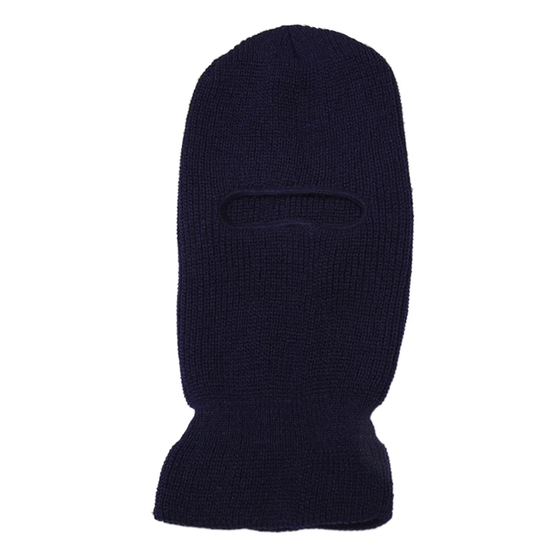 Multi Color Knitted Hat Solid Color 1 Hole Knitted Full Face Cover Balaclava Thermal Kid Adult for Halloween Gatherings DXAA