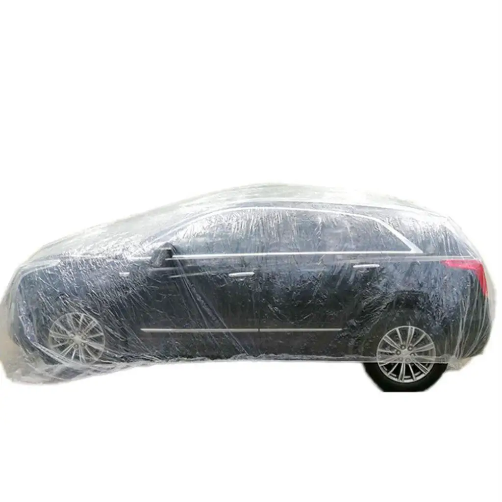 Temporary Car Cover Protection Full Body Protection Dust Rain Snow Resistant