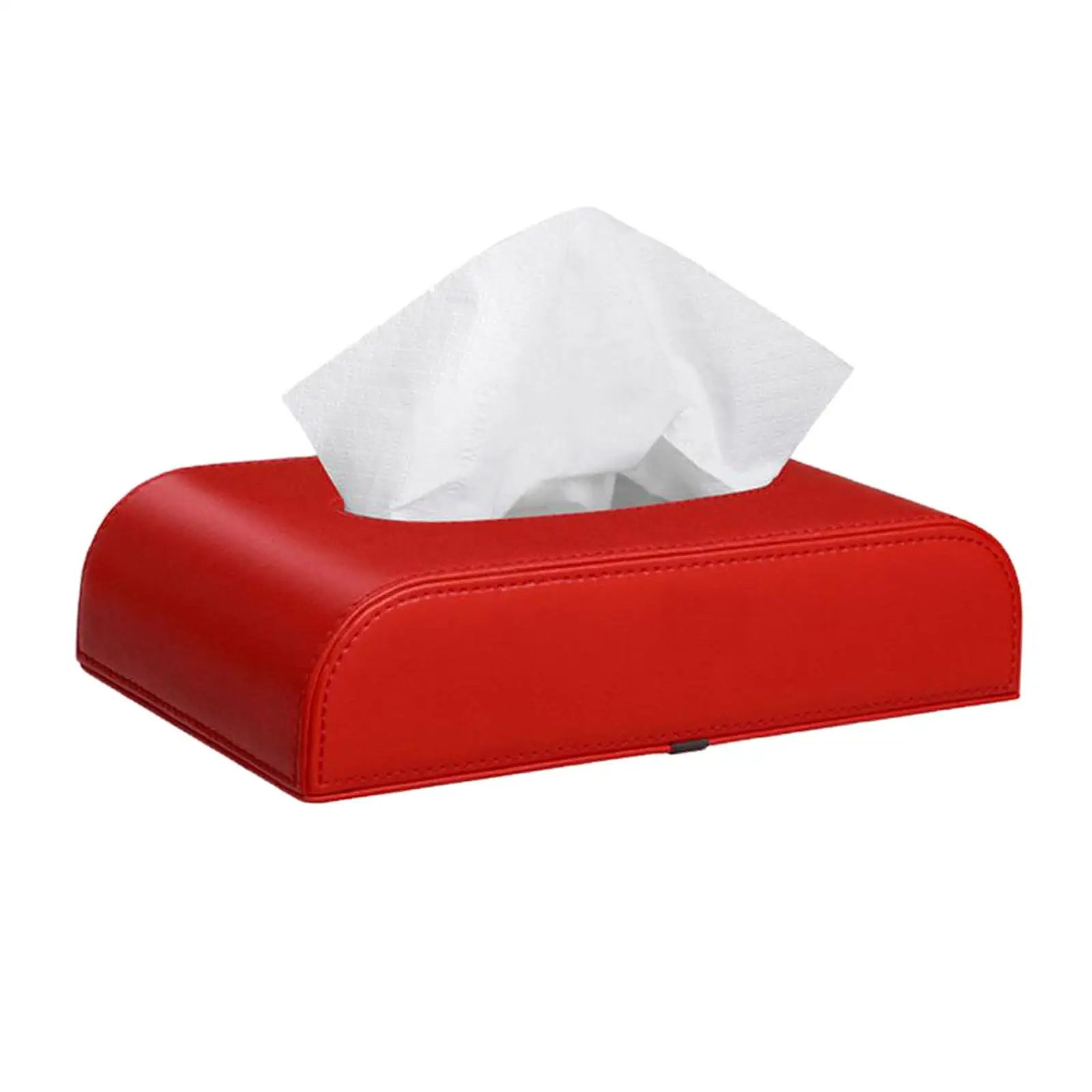 Car Tissue Box PU Leather Tissue Paper Holder Rectangular Box (NO Paper Towel) Replacements Parts