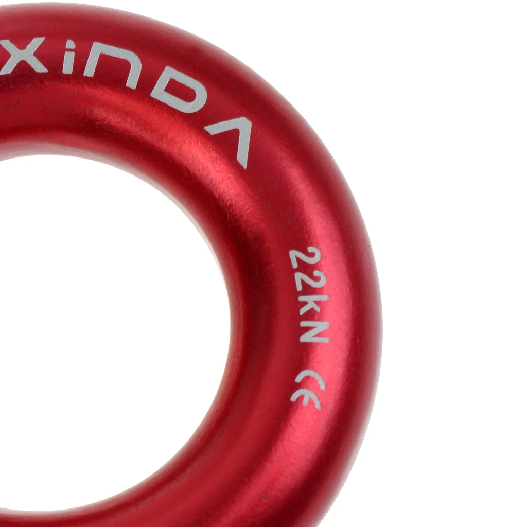 Aluminum Rappel Ring Climbing, 22KN Bail-Outs O-ring for Mountaineering Rock
