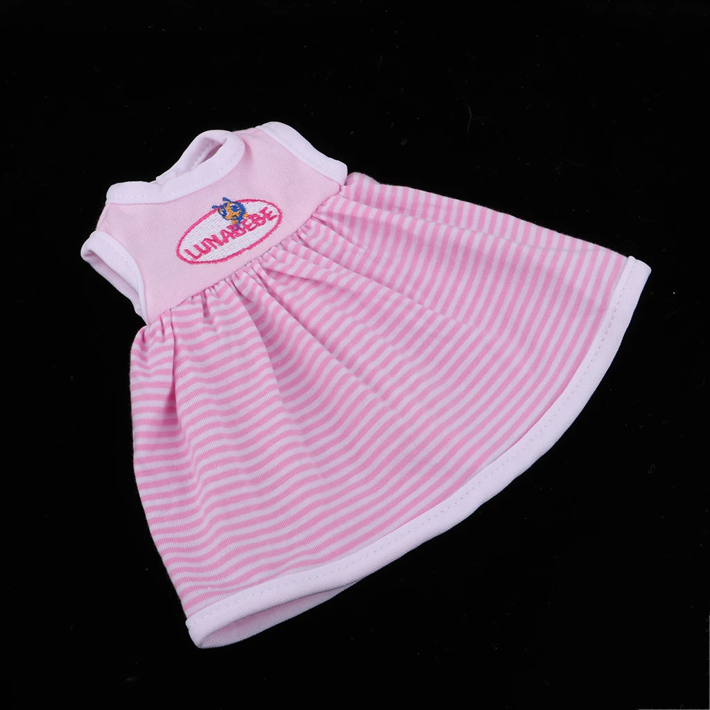 Cute Striped Sleeveless Skirt Casual Clothes for 25cm Mellchan Girl Doll Girl Gifts