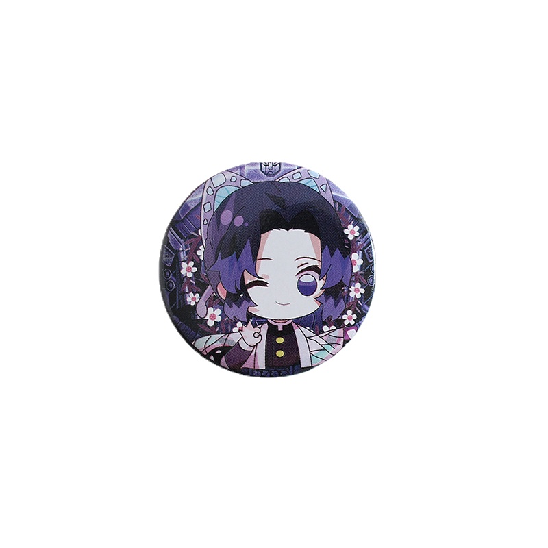 Anime Second element Q Version Badge Bar Butterfly Endure Tanjirou Fugang Yi Yong Shan Yi Yan Column Pendant Anime Peripheral