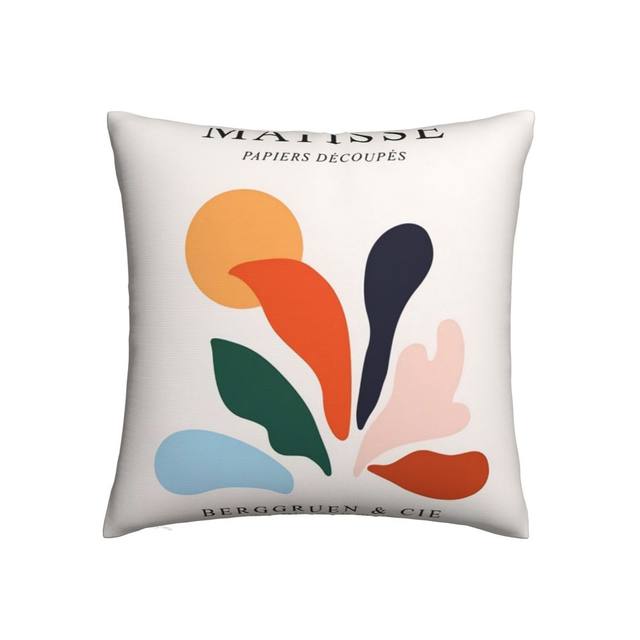 Aesthetic Abstract Matisse Poster Pillow Case Nordic Cushions for