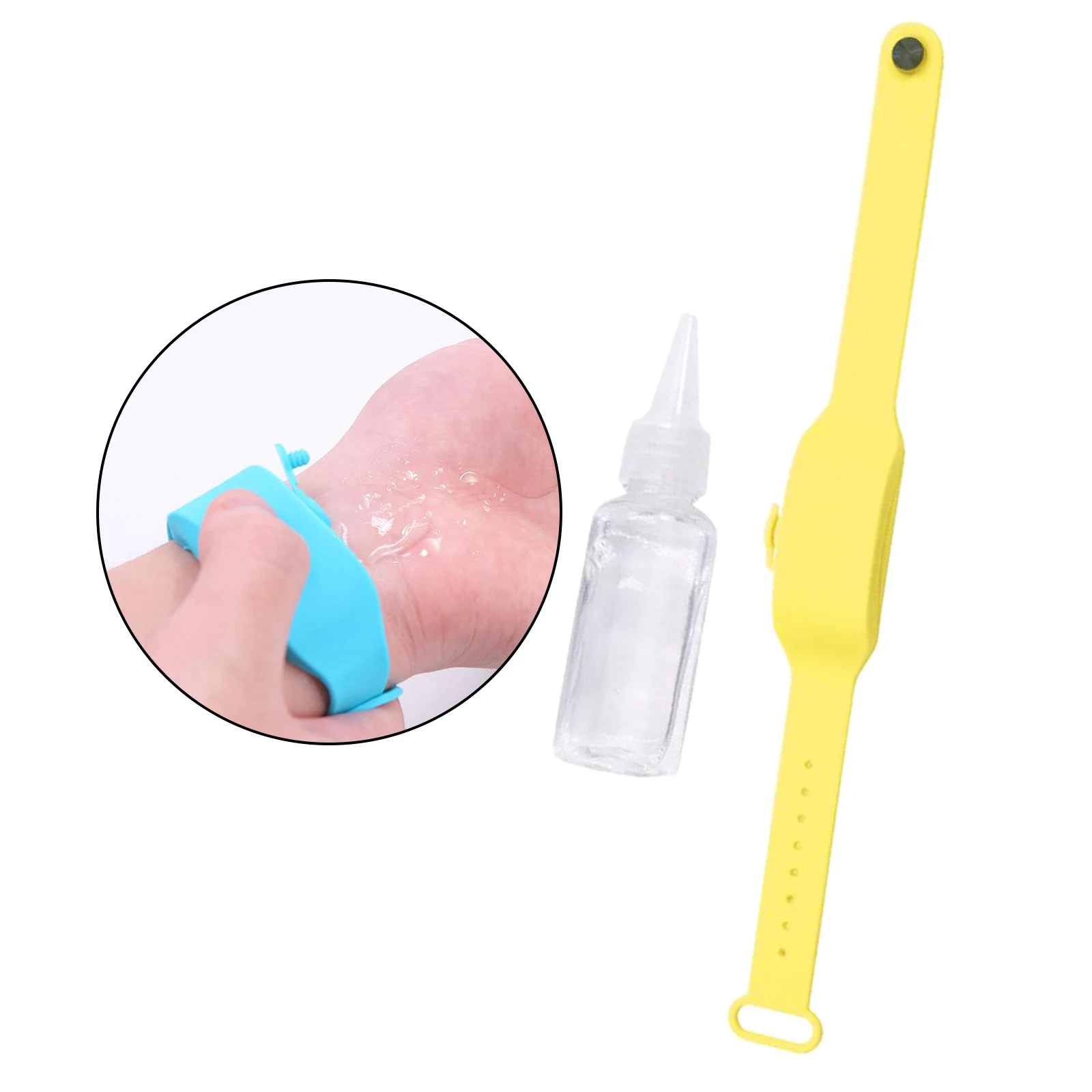 Silicone Soap Bracelet Wristband Hand Disinfectant Dispenser Band Watch Wash