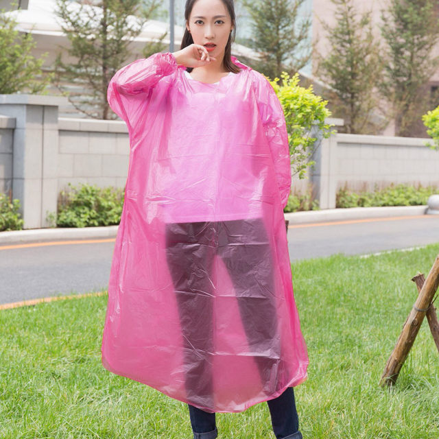 6 Pcs Disposable Emergency Rain Ponchos, Waterproof Ghana