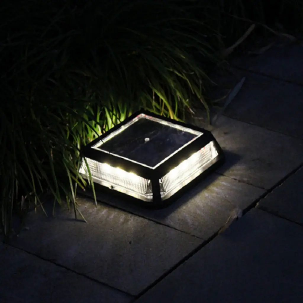 12 LED Outdoor Solar Lights , Waterproof Exterior Security Wall Light for Patio,Deck,Yard,Garden,Path,Driveway,Stairs