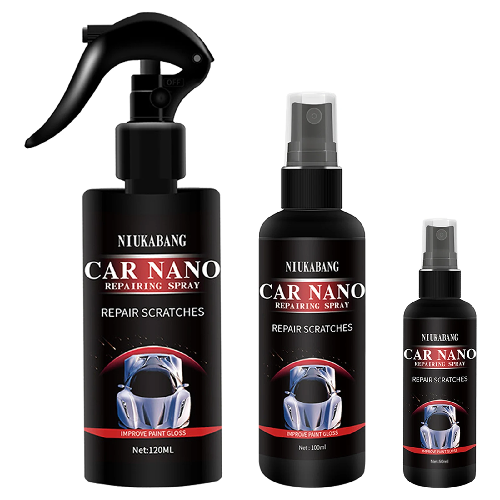 Car Scratch Nano Repairing Coating Spray Oxidation Liquid Super Hydrophobic Glass