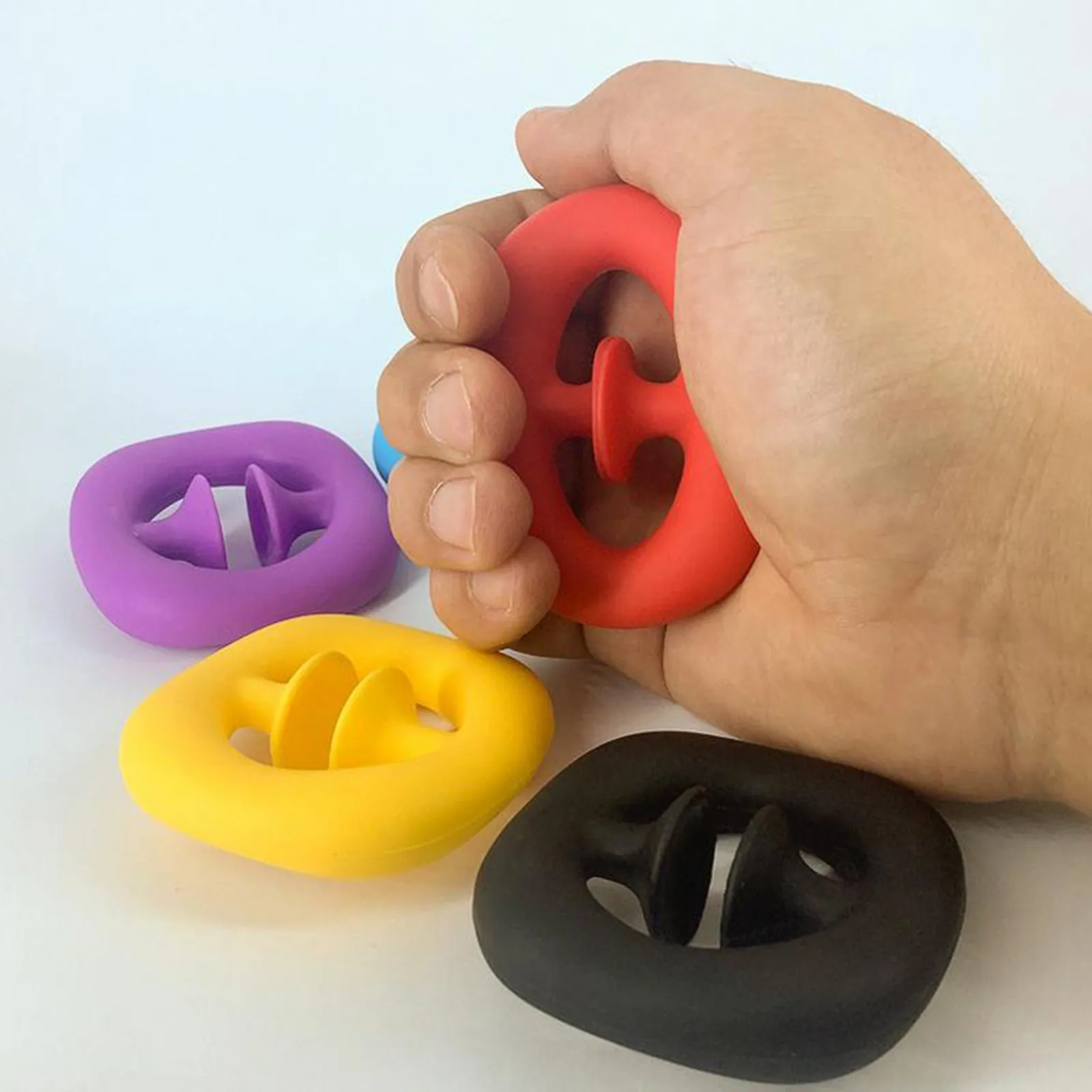 Silikon Zappeln Kleinkind Baby Stress Finger Entwicklung Spielzeug Neue 