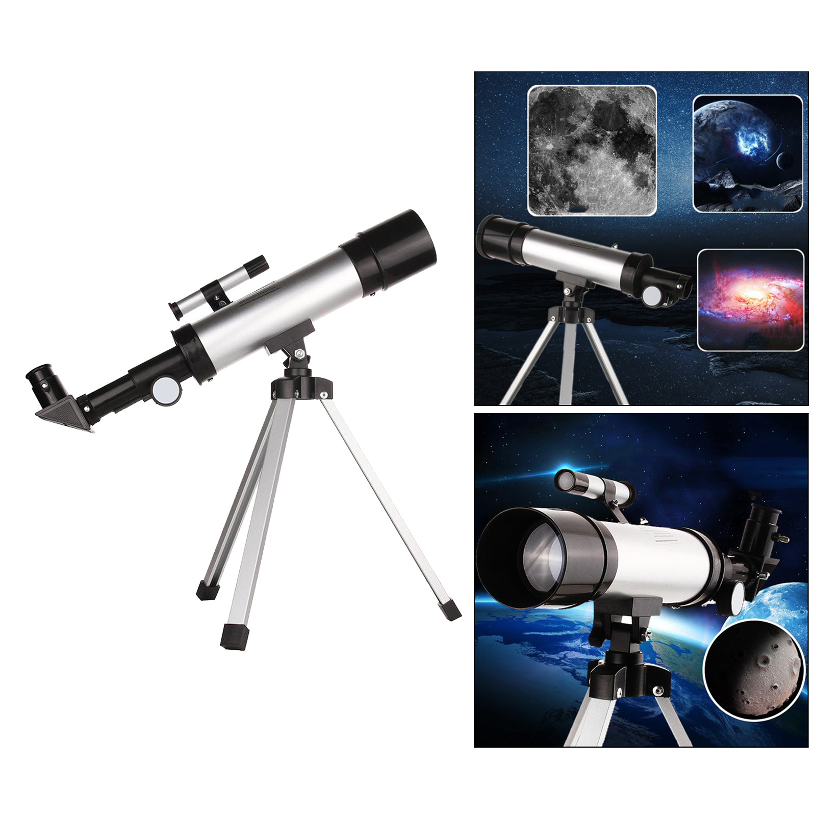Portable F36050 Astronomical Reflector Telescope with Tripod Night 