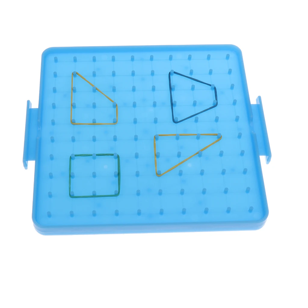 4 Colors Plastic Nail Board Plate Primary Mathematics Teaching Tool for Children Kids Early Education Math Toy