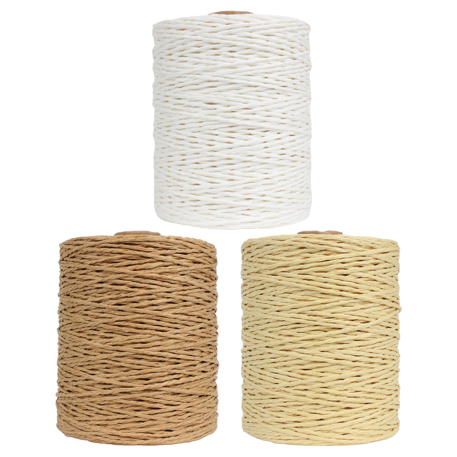 Raffia Paper Yarn Roll Natural Eco-friendly Twine String Gift Wrapping Bouquets Decoration Weaving Thread