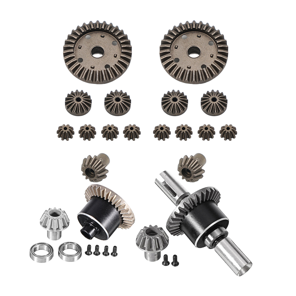 Durable Use for WLtoys 12428 1/12 Front Differential Gears Set Front/Rear Differential Upgrades Car RC Toys Model Spare Parts