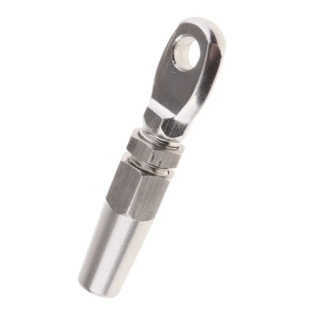 316 Marine Grade Stainless Steel Swageless Eye Terminal For 4mm Wire Rope