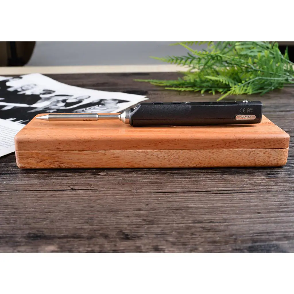 Log Wooden Storage Case Box for TS100 Electric Digital Smart Soldering Iron