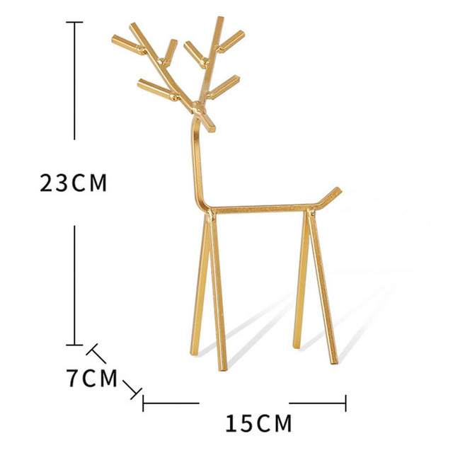Arbre à Bijoux En Bois De Cerf Avec Plateau - Porte Boucles D'Oreilles Et Colliers - Design Blanc - Organisateur Déco