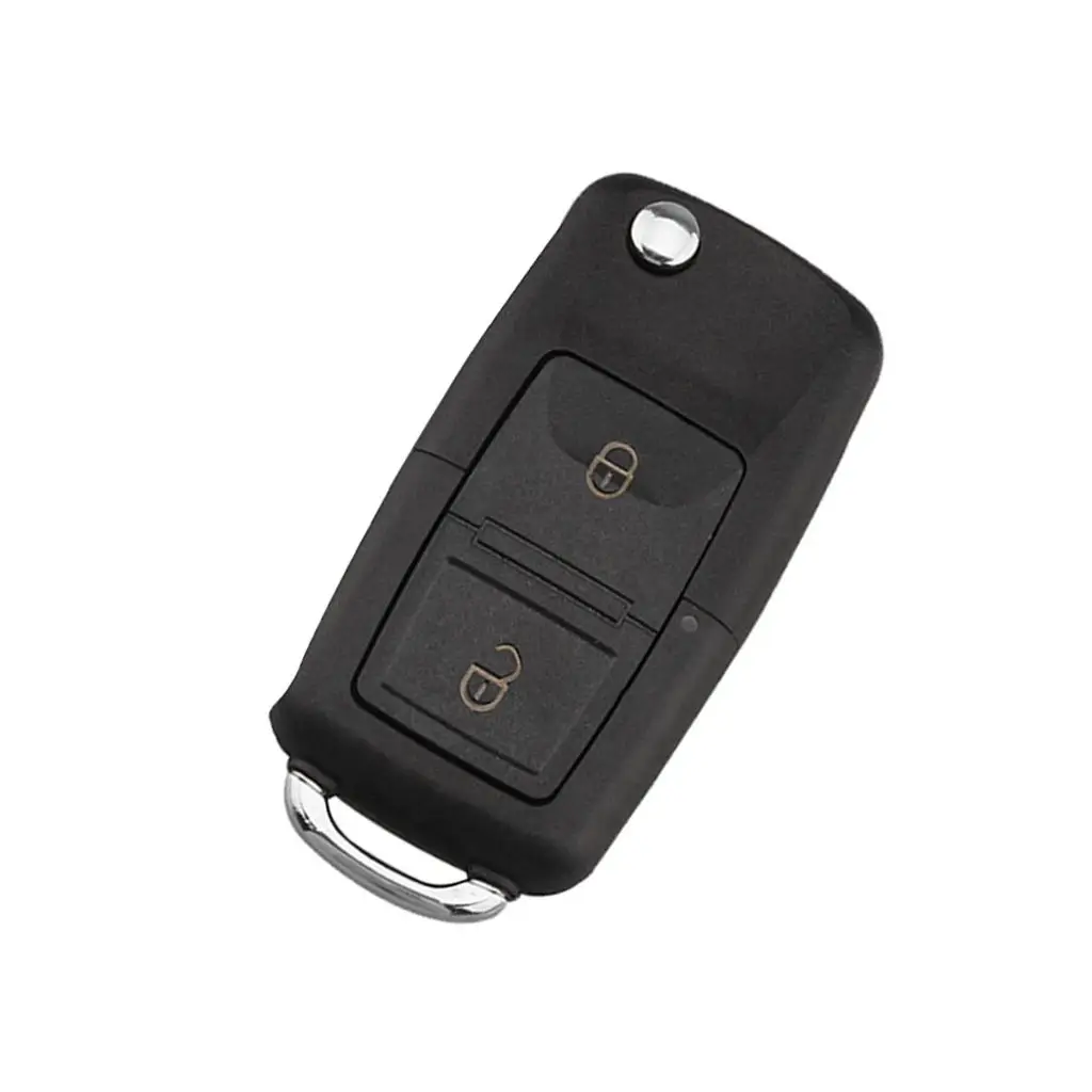 2 Button Smart Remote Key Fob 433Mhz ID48 Chip With Rubber Pad for VW