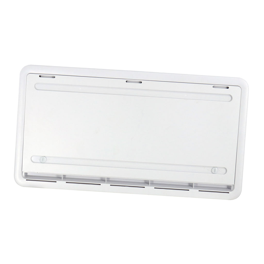 Durable Universal RV Motorhome Storage Hatch + Fan Travel Trailer Accessories White 20.47x11.02