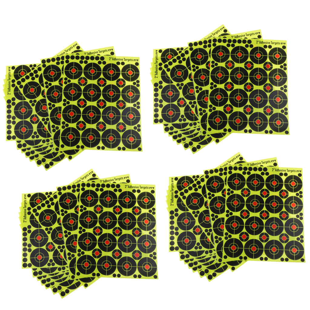 4x 160pcs  Targets Reactive Splatter Dia. 5cm Adhesive Paper Target