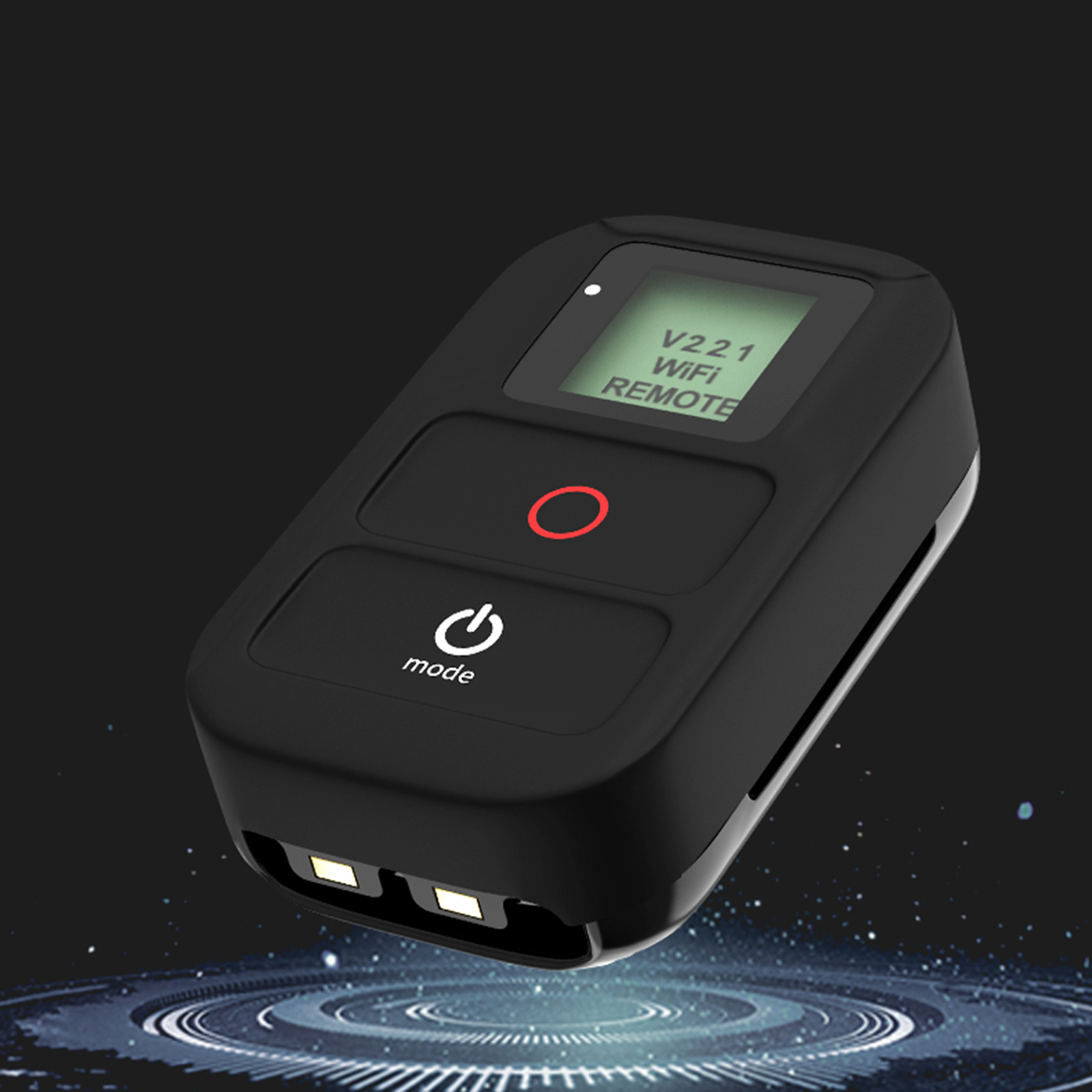 Remote Control with LCD Display One Button Switch Smart Controller for Pro 8/7/6/5/4 Accessories Black
