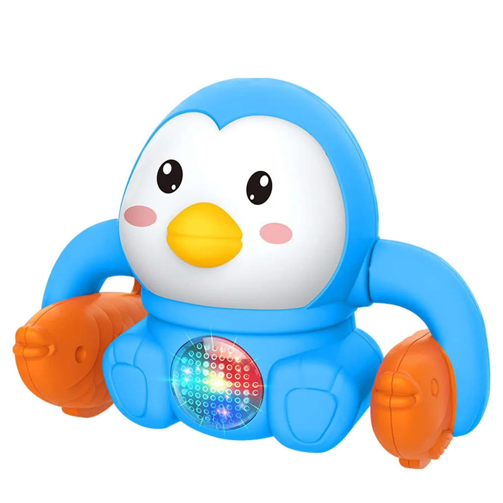 1pcs Baby Voice Control Rolling Little Duck Toy Walk Brain Game Interactive Crawling Electric Toys for Kids
