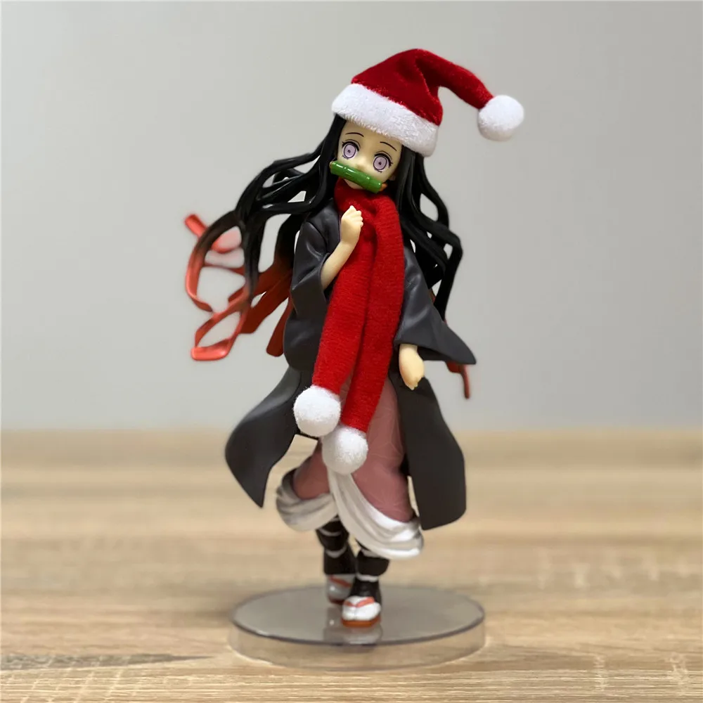 Demon Slayer Kimetsu No Yaiba Figure Christmas Ver. Kamado Nezuko PVC Model Christmas Gift