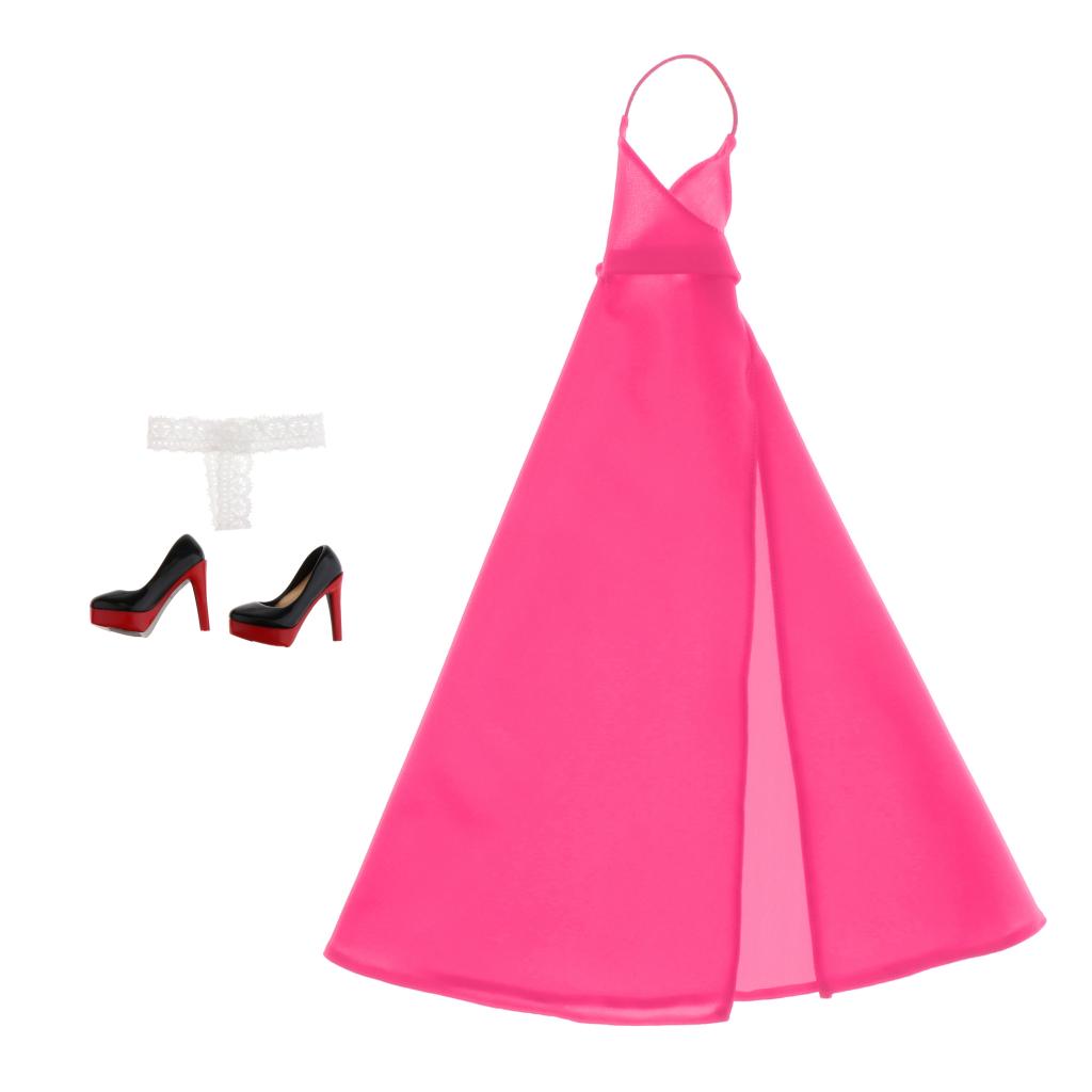 1:6 Dress & Underwear + High Heel Shoes Costume for Phicen TC Dragon Soldier