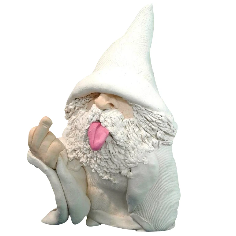 Details about   Smoking Wizard Big Tongue Gnome Naughty Garden Gnome for Lawn Ornament US New 
