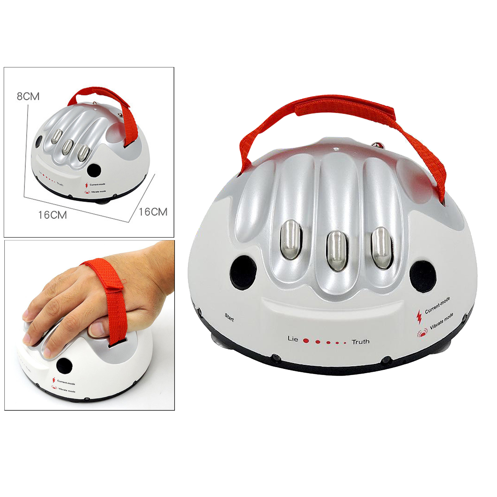 Polygraph Test Tricky Funny Adjustable Adult Micro  Lie Detector Party Game Kids Adults Play Toys