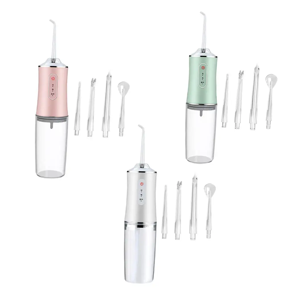 Water Flosser Oral Irrigator 230ml Teeth Cleaner Kit Tooth Scraper Tooth Stain Eraser Plaque Remover for Teeth