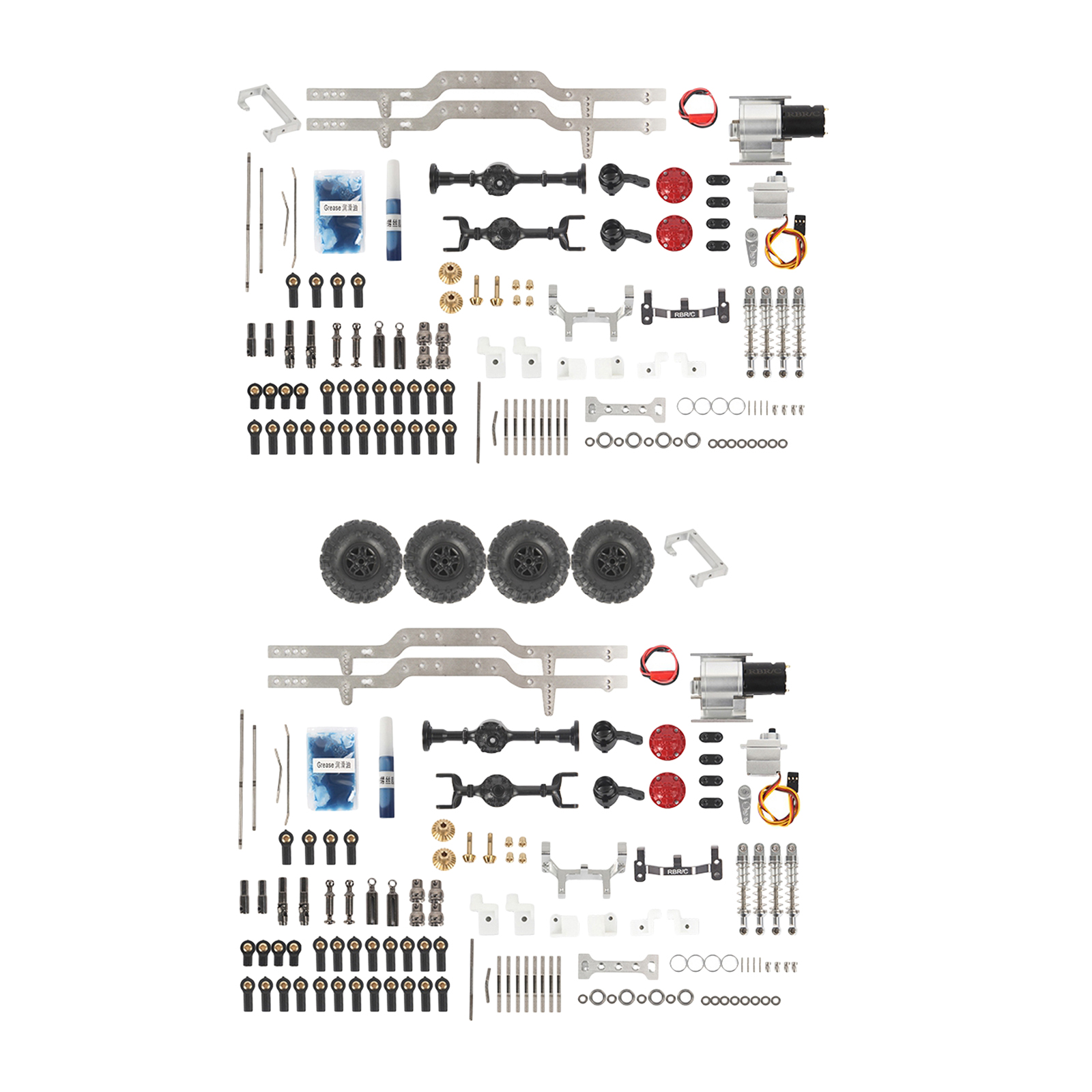 1:16 RC Metal Chassis Frame Kit for WPL CB05SJCJ CB05 DIY RC Car Accessory