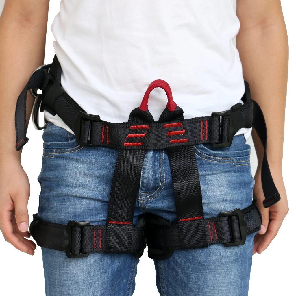 Climbing Harness Outdoor Rock Climbing Mountaineering Protection Rappelling Harness Seat Safety Sitting Seat Bust Belt