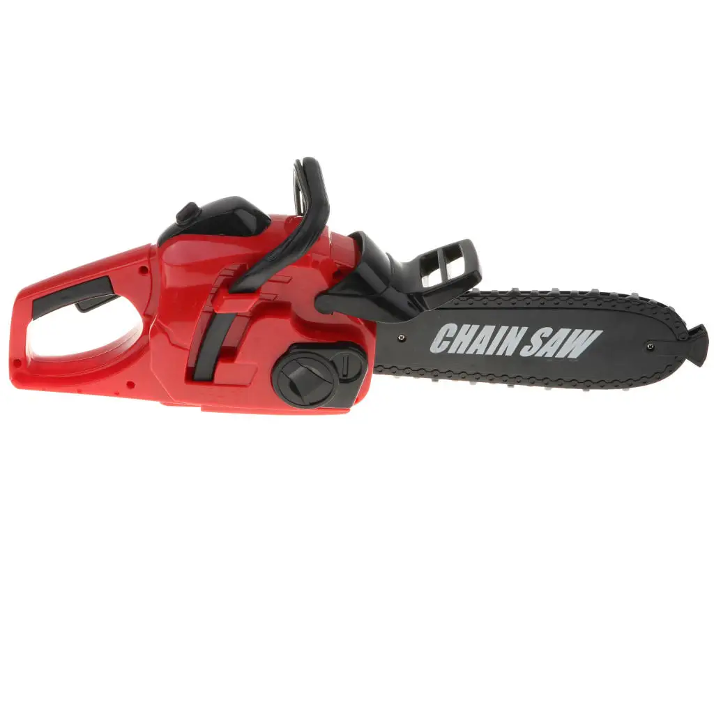 Electric Plastic Chainsaw Hand Tool with Sounds Kids Tools Boys Toys Set