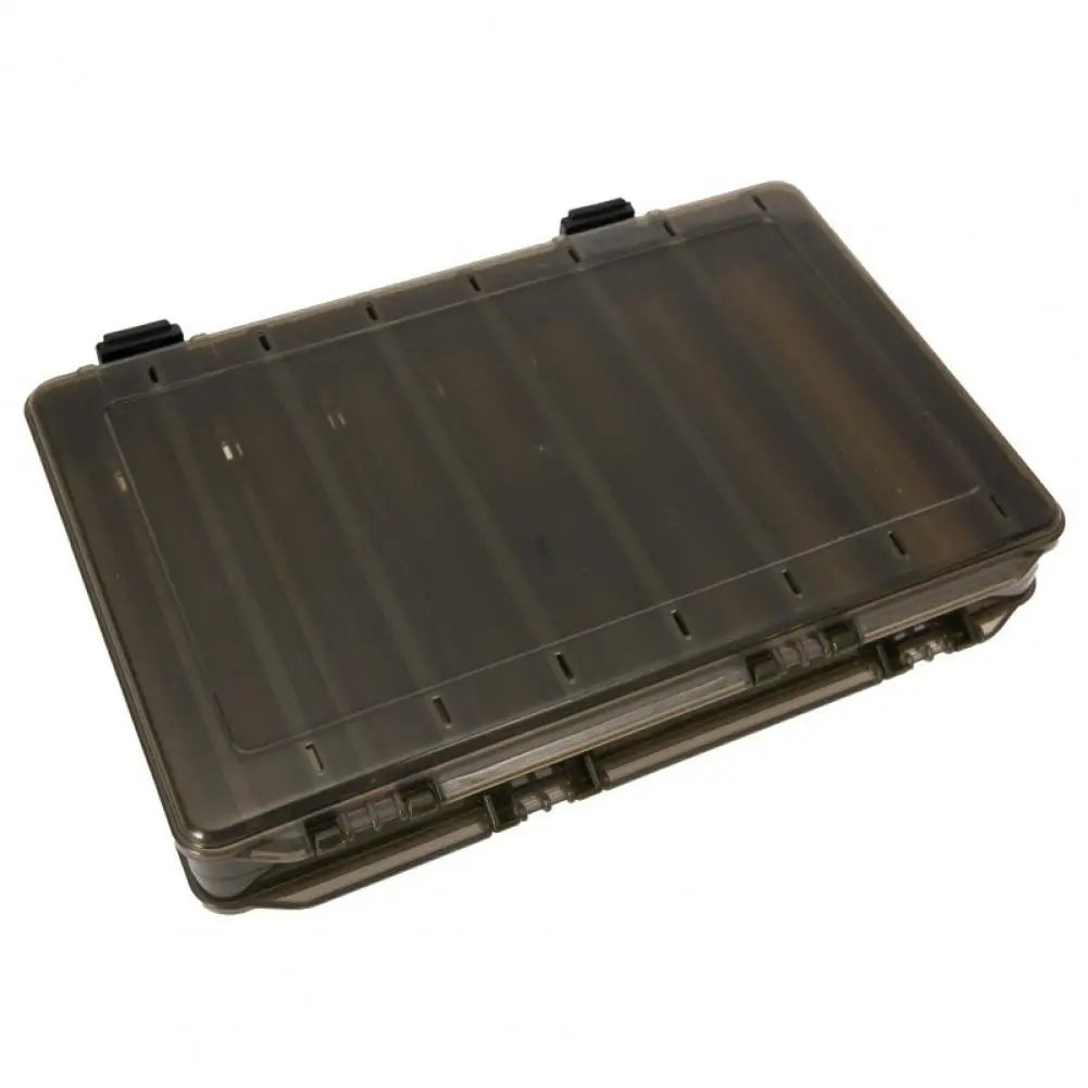 Outdoor Fishing Gear Baits Box Storage Plastic Double-sided 14 grid bait box 