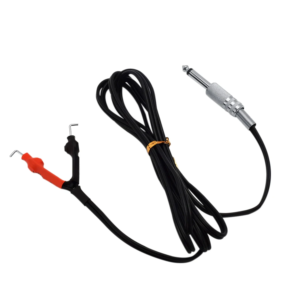 Black Tattoo Accessory  Clip Cable Cable for Tattoo Machine 1.8m
